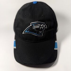 Carolina Panthers Reebok NFL Onfield Adjustable Hat Black Blue Baseball Cap